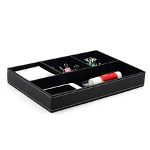 4 блока черный кожаный Именной держатель для карт современный стиль индивидуальные аксессуары держатель для заметок