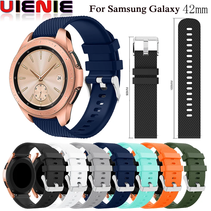 

Silicone Watch Band For Samsung Gear S2 Sport 20mm Sport Wrist Strap For Samsung Galaxy Watch 42mm Bracelet Wristband
