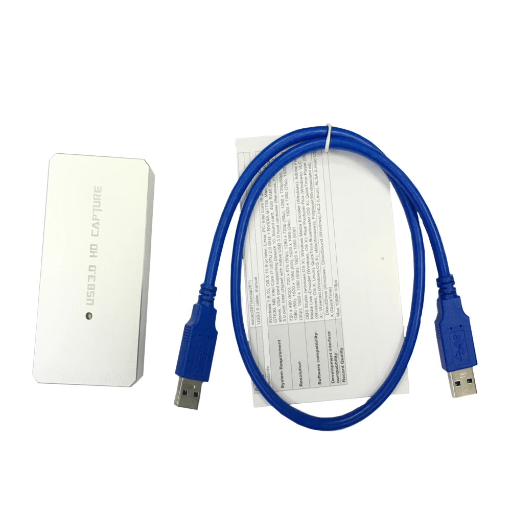 Новинка года USB 3,0 захвата HD USB3.0 видео ключ записи HD 1080 P HD AV съемочного аппарата для PS3 для XBo