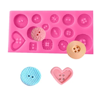 

2018 Useful Candy Mould Various Button Shape Silicone Chocolate Soap Mold Baking Pan Cake Decorating Tools Kitchen Baking Pastry