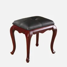 Твердый деревянный табурет для туалетного столика американский стиль подножка менять обувь стул европейской классической спальня стул для макияжа деревянное фортепиано Табурет