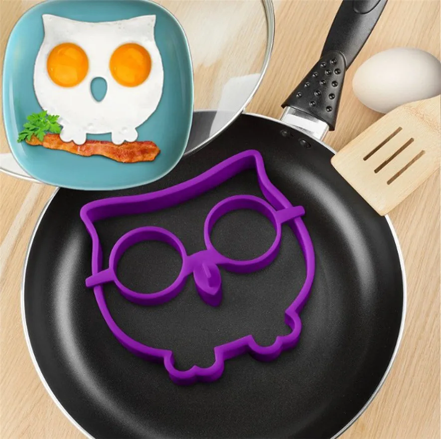 Ocharzy Silicone Fried Egg Mold Cooking Tool Owl Shaped 