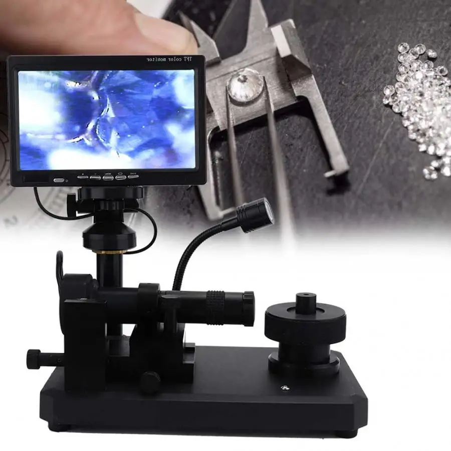 800*600 Digital Lcd Screen Diamond Microscope Waist Code Viewer Observer 360-Degree Rotating For Loose Ring Bracelet | Украшения и