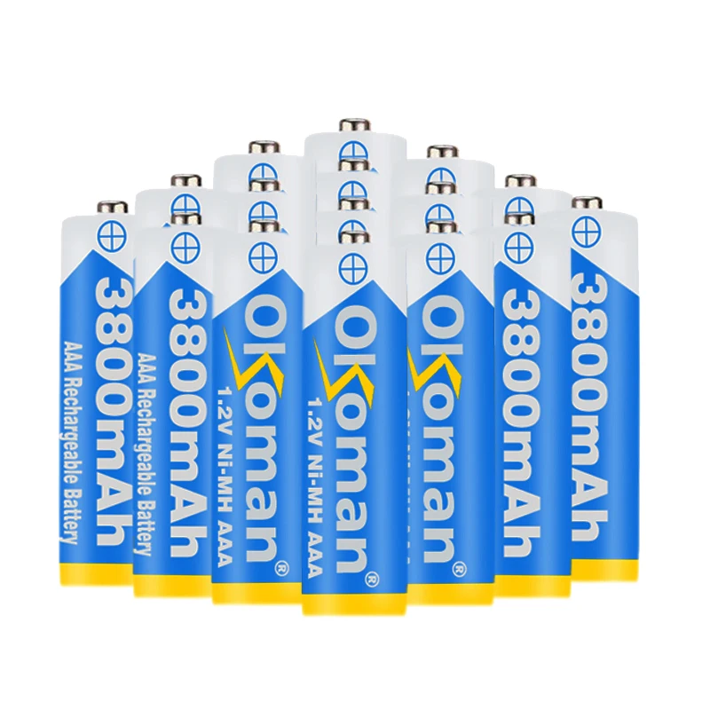 Новинка 2019 1 2 V 3800mAh Ni MH AAA Предварительно заряженный перезаряжаемый аккумулятор aaa