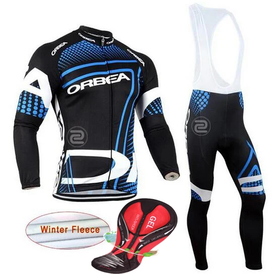 

2017 ORBEA Winter Men Cycling Jersey Keep Warm Thermal Fleece Cycling Clothing Set MTB Bike Maillot Ropa De Ciclismo Hombre
