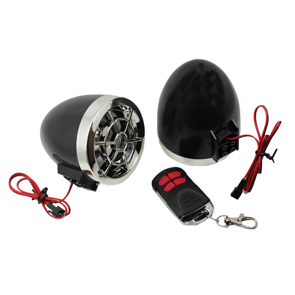 Мотоцикл Bluetooth аудио звуковая система стерео динамик s FM радио MP3 музыкальный плеер Скутер ATV пульт дистанционного управления сигнализация динамик