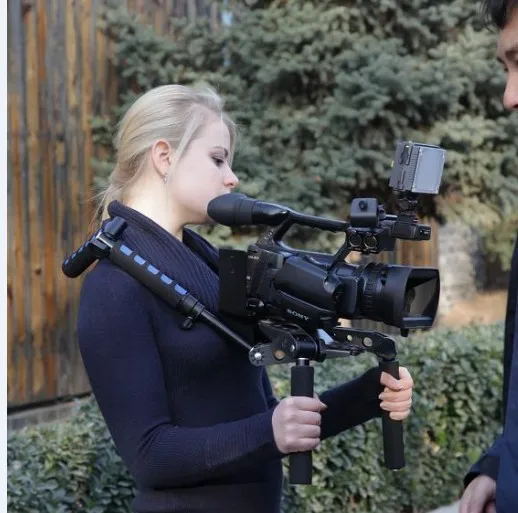 Blue DSLR Rig Movie Kit Shoulder Mount Support for Camera Can&n 5D II