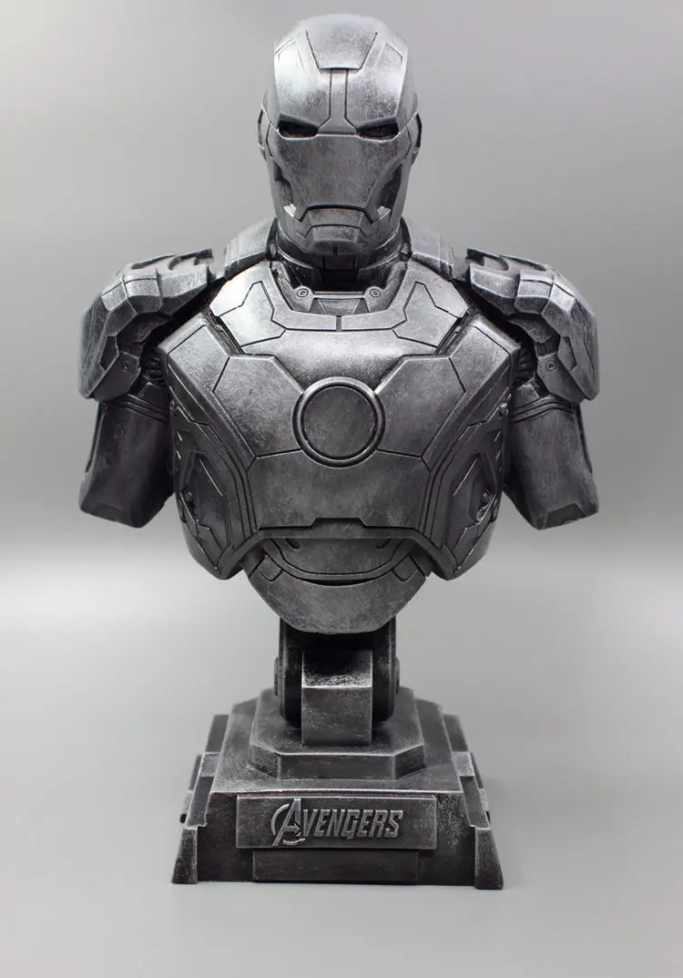 1/4 The Avengers Iron Man Alltronic Era Resin Bust Model MK7 Decoration Statue