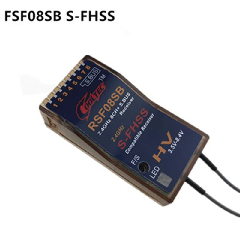 Оригинальный ресивер CoolTech RSF08SB 8CH S FHSS SBUS для Futaba 10J 8J 6J 4GRS 4PX 18SZ|Детали и аксессуары|