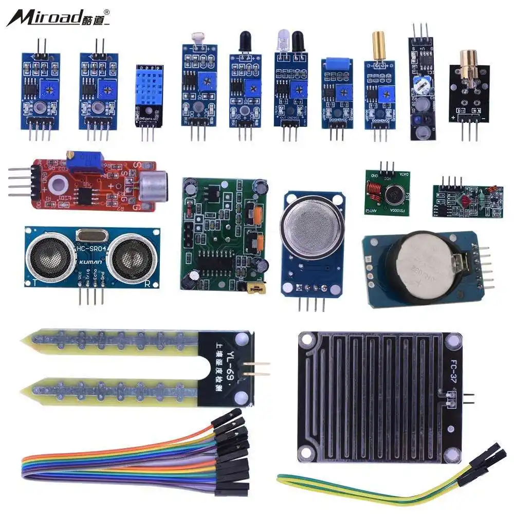 Miroad 16 in 1 Modules Sensor Kit Project Super Starter Kits for ...