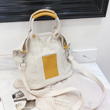 2018 verano nueva mujer de gran capacidad de portátil de hombro bolsa salvaje coreano bolsa de mensajero bolso de totalizador de la lona