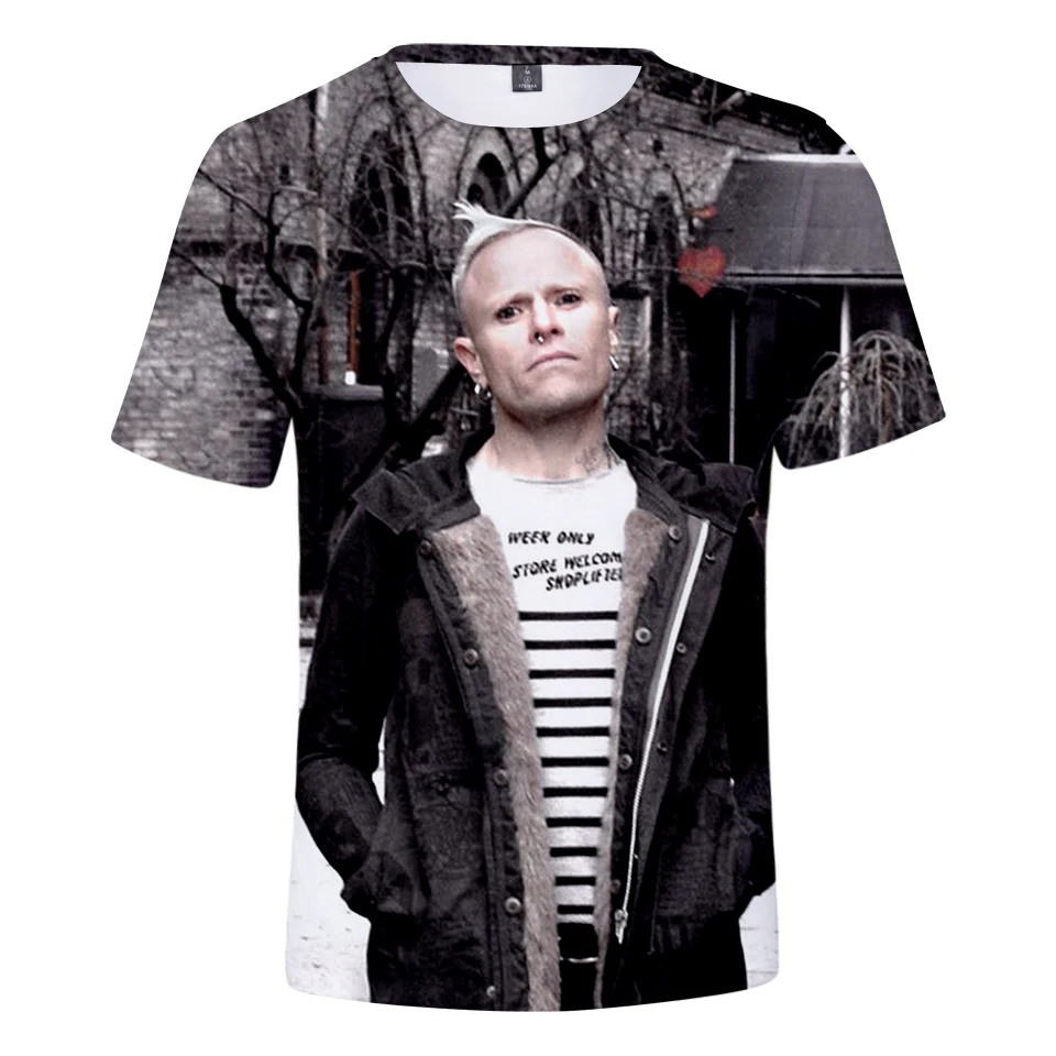 

3D T-shirt Keith flint 3D print short T-shirt men/women Short Sleeve Hip hop Harajuku T Shirts Casual Tees Size XXS-4XL
