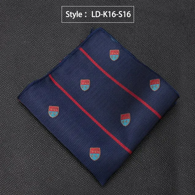 Мужской носовой платок, роскошный жаккардовый галстук для мужчин, подарки, Пейсли, карманное квадратное полотенце, Hankies, модные аксессуары для формального платья, галстук - Цвет: LD-K16-S16