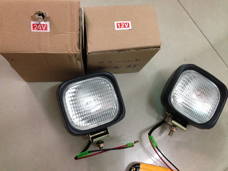 

12v 24v 55w Halogen bulb Car Truck Tractor Forklift Crane Trailer ATV Offroads head fog light Fork lift driving working lamp