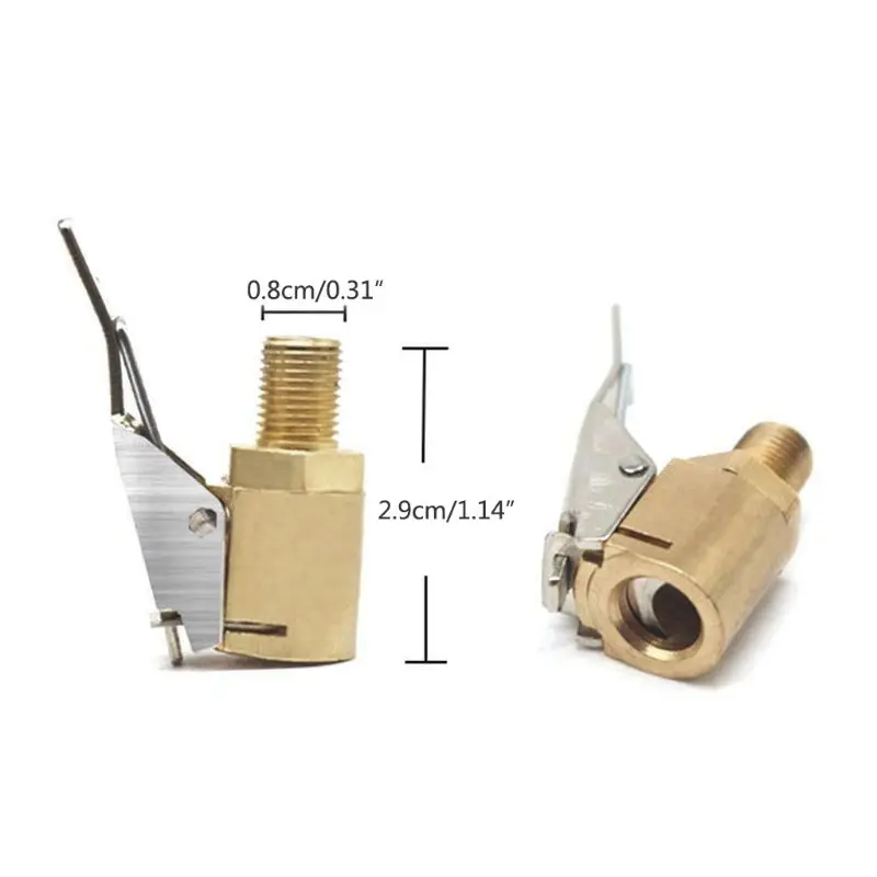 

Car Truck Metal Tyre Tire Inflator Valve Air Pump Charging Clip Nozzle Chuck