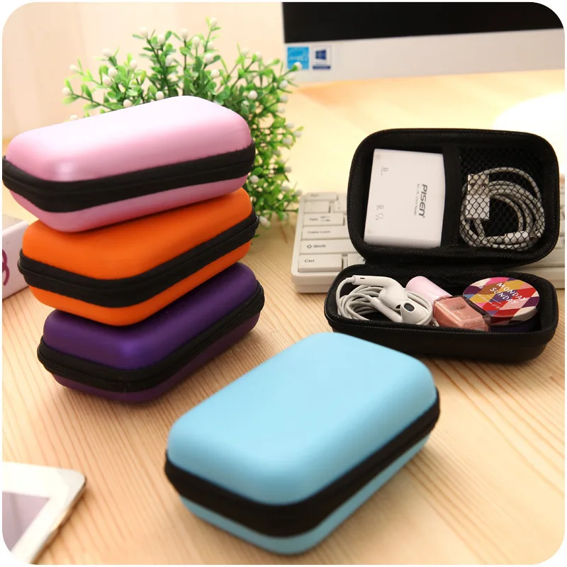 

Phone Cable Data Line Storage Charger Package Earphone Headset Storages Jewelry Hair Accessories Box Make Up Bag Zipper