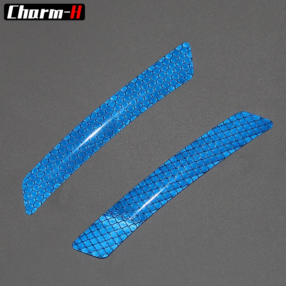 2pcs for BMW Ford Benz Audi Universal Reflective Tape Strip Mark Safety Warning Sign Marking Truck Wheel Eyebrow Decal Sticker