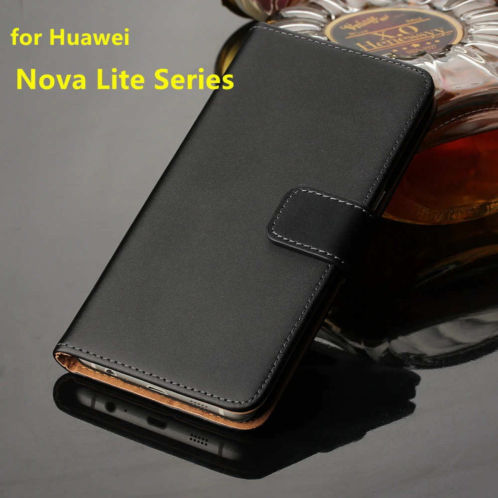 Премиальный флип чехол из искусственной кожи для Huawei Nova Lite Plus роскошный бумажник