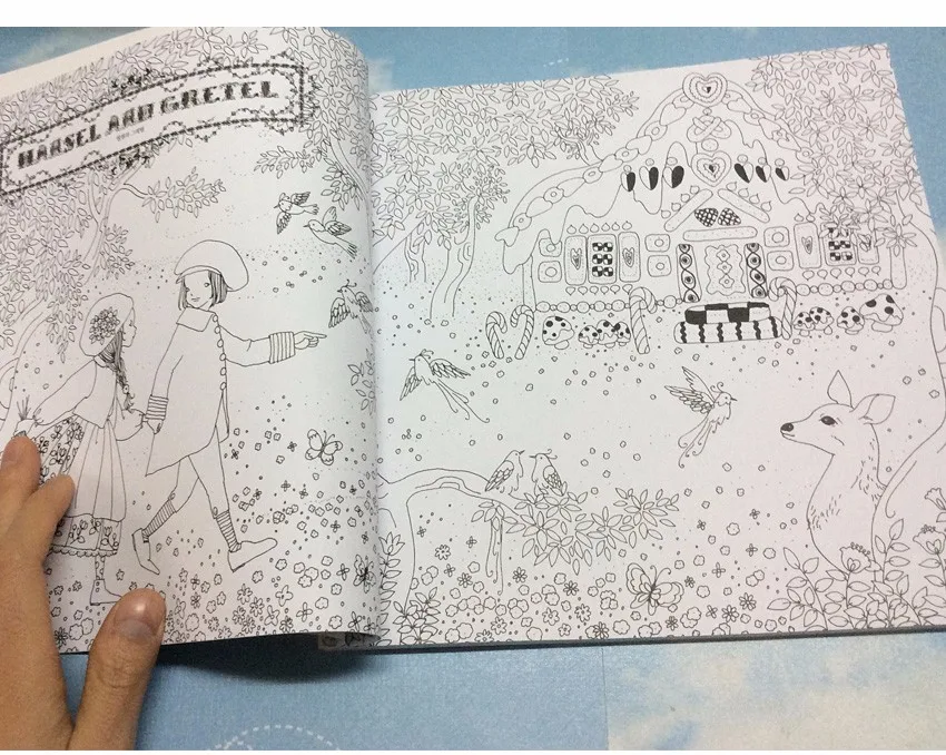 96 страниц сказочная книжка-раскраска для детей и взрослых снятие стресса Рисование граффити секретная книга для окрашивания сада