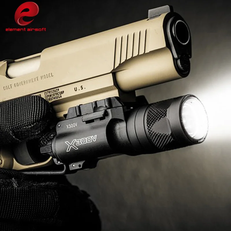 Element Airsoft Алюминий X300V светодиодный тактический вспышки светильник Softair мерцающий