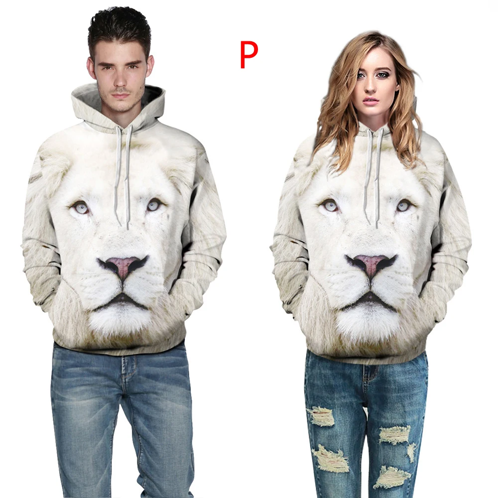 3D White Lion hoodies sweatshirts (6)