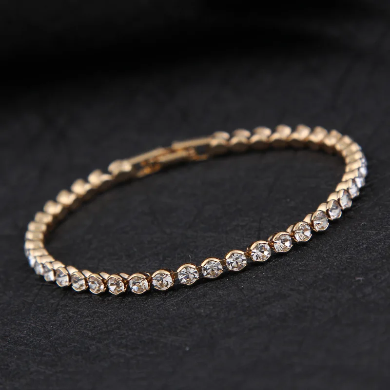 Модный золотой и серебряный цвет белый AAA циркон браслет с шармом посеребренные свадебные браслеты для женщин