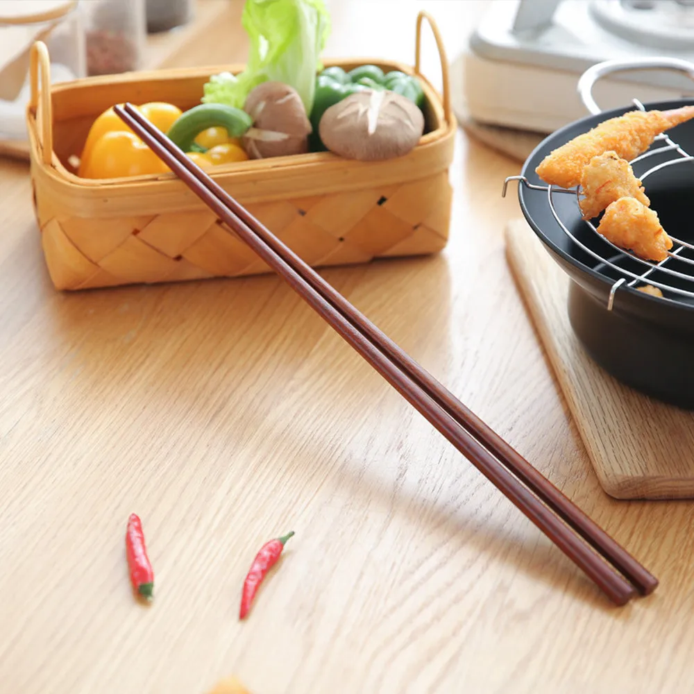 Длинные жареные палочки для еды Багеты деревянная лапша кухня приготовление пищи Жарка палочки для еды 16,5 дюймов коричневый Экстра длинный S