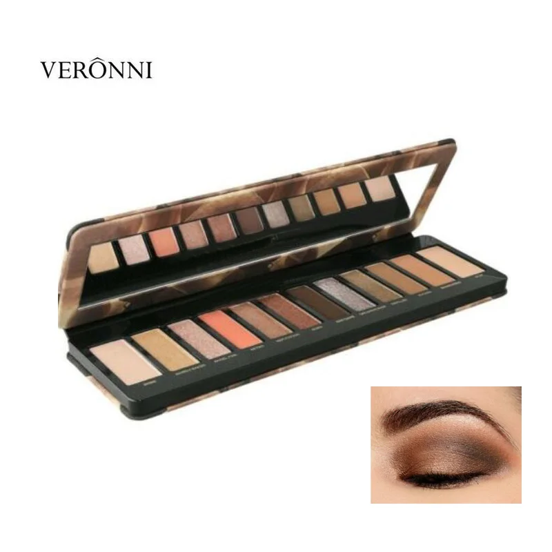 

2019 New Eyeshadow loaded Palette 12 Color Beauty Palette Matte Shimmer Metallic Set Full Size