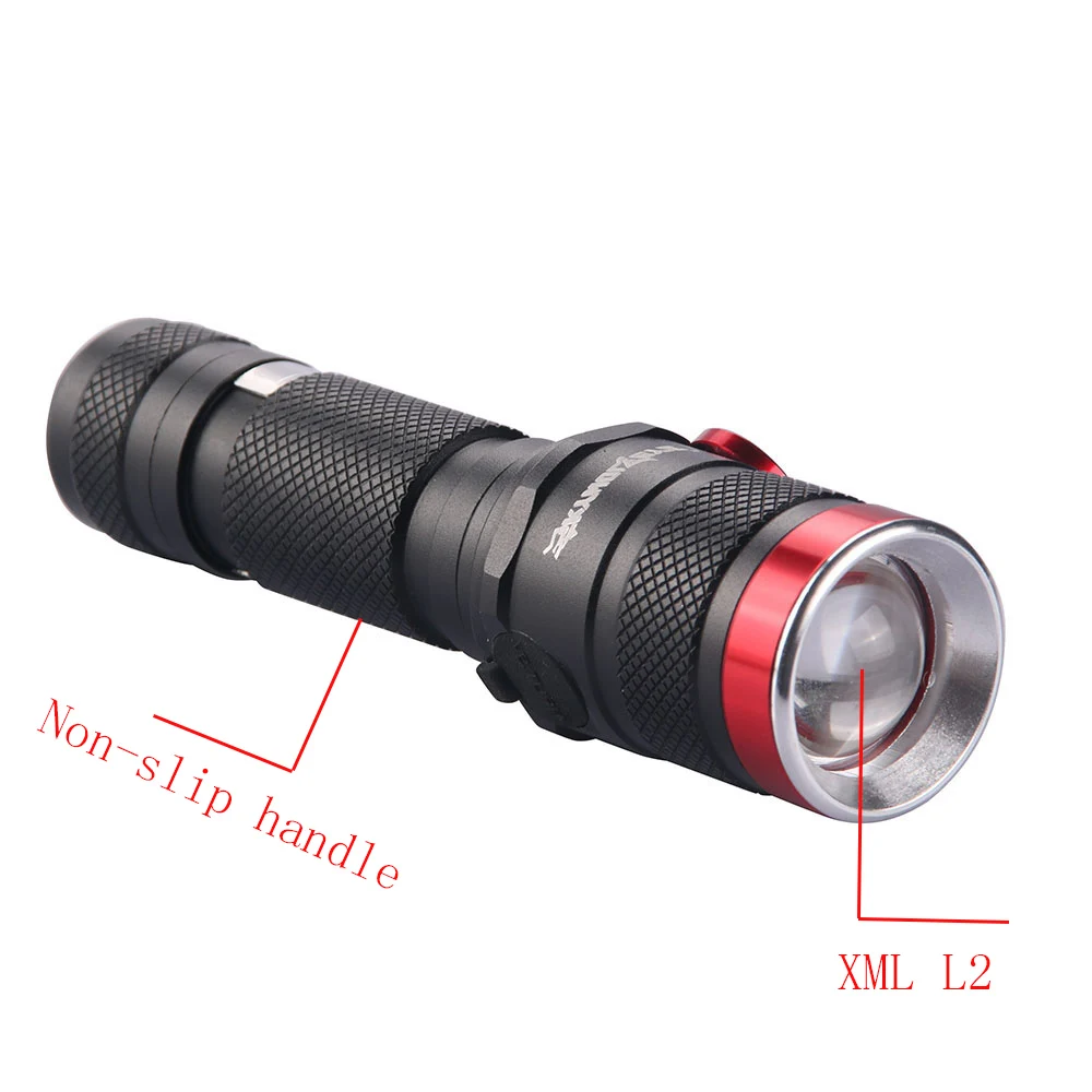 linterna led 18650