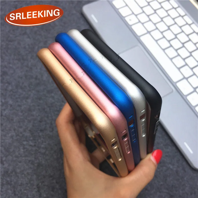 

SRLEEKING for iPhone 6s Protect Cases Metal Aluminum Frame Bumper Case phone Borders Slim plum buckle for iphone 6 6s 4.7 inch