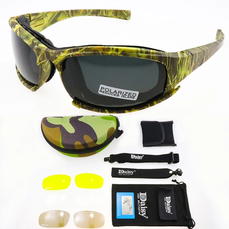 Daisy C5 Gafas de sol polarizadas Gafas de Ejército Hombre Militar Gafas de sol para hombre..
