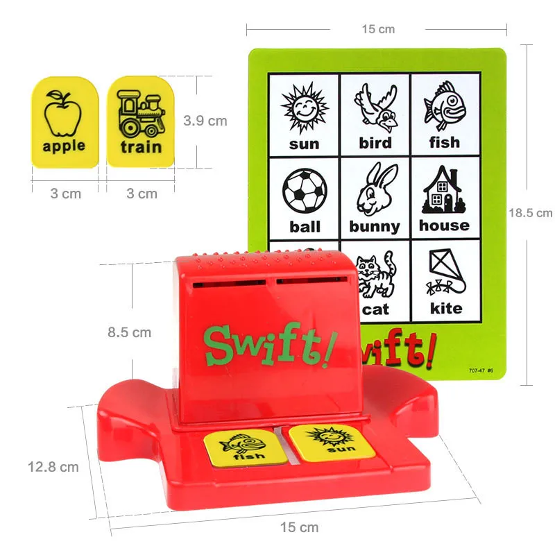 Дети Swift бинго настольная игра обучение английское слово карты развивающие игрушки английское слово картина соответствующие игры для детей toy127