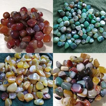 5 унций в упаковке, садовый щебень, агат, оникс, зеленый агат, желтый Агат, горшок для рыбы, декоративный камень