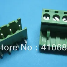 80 шт. угол 4way/pin шаг 5,08 мм винтовой клеммный блок разъем подключаемый тип зеленый 2EDCK-2EDCR-5.08