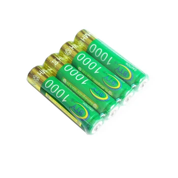 

Real Capacity 100Pcs Green BTY Rechargeable Batteries 1000mAh AAA NI-MH Battery 10440 Bateria Cell For Car Toys FreeShipping