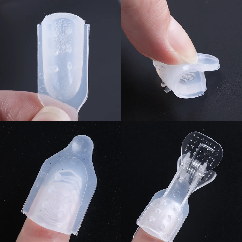 3D акриловая Форма для ногтей, прочная силиконовая форма для вырезания ногтей, штамповка для УФ-гелевых наконечников, форма для маникюра, инструмент для украшения ногтей TR1021