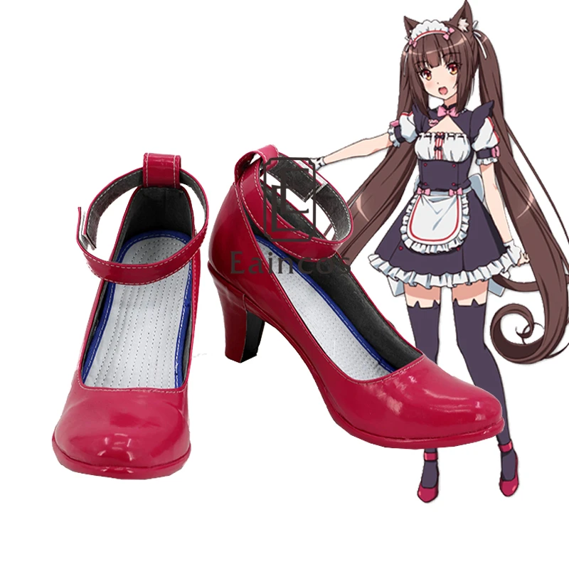 Голубая обувь для косплея игры Nekopara шоколад на заказ|Туфли| |