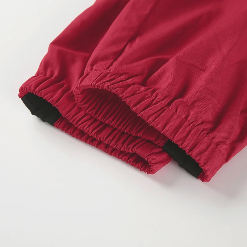 Waatfaak карго красный комбинезон для женщин длинные брюки с длинным рукавом Уличная одежда с карманом сексуальный комбинезон на молнии водолазка лоскутный комбинезон