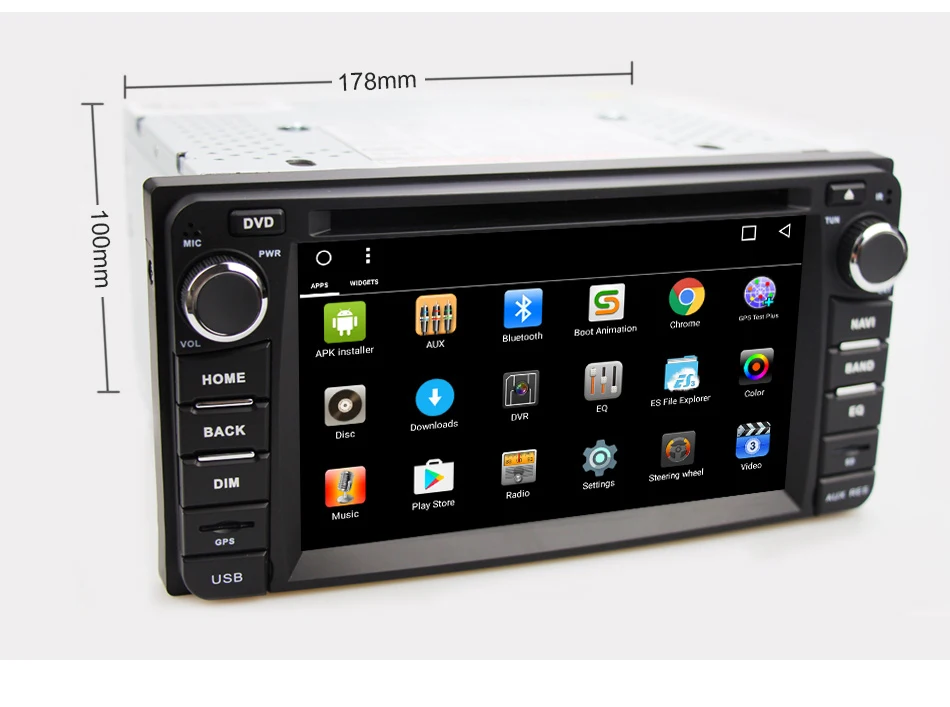 Excellent Eunavi 2 din Android 8.1 tda7851 car dvd radio player for Toyota Hilux VIOS Old Camry Prado RAV4 Prado 2003-2008 gps navi stereo 3