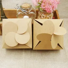 30 шт 80*80*35 мм конфет крафт черные бумажные коробочки, ювелирные изделия ручной работы коричневый торт из конфет вечерние коробки для поддержки на заказ за дополнительную стоимость