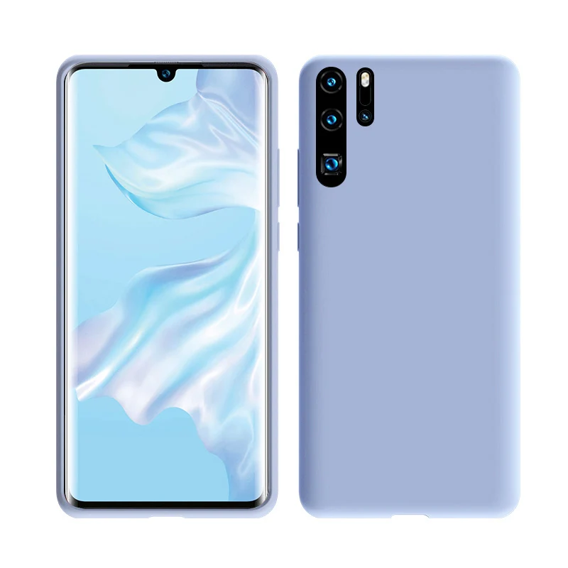 Жидкий силиконовый чехол для huawei P30 P20 Pro Коврики 20 Lite Y5 Y6 Y7 Y9 P Smart плюс на Honor 10i 9 Lite 8X 8A Pro Nova 4 3 3i - Цвет: Purple