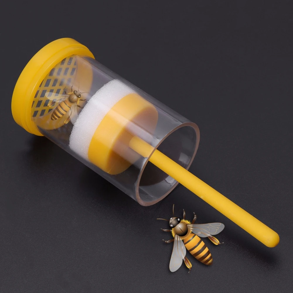 Bee Queen Marking Cage Marker Catcher Plastic Bottle Beekeeper Tool Capture  SY