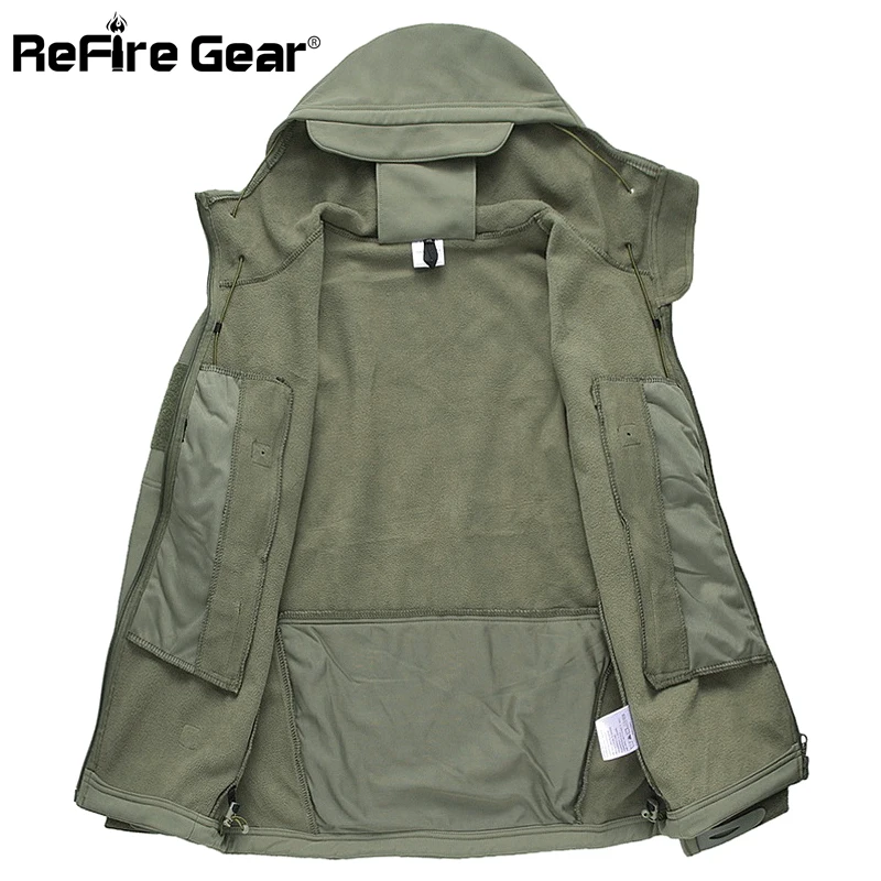 ReFire Gear Водонепроницаемая армейская тактическая куртка мужская камуфляжная