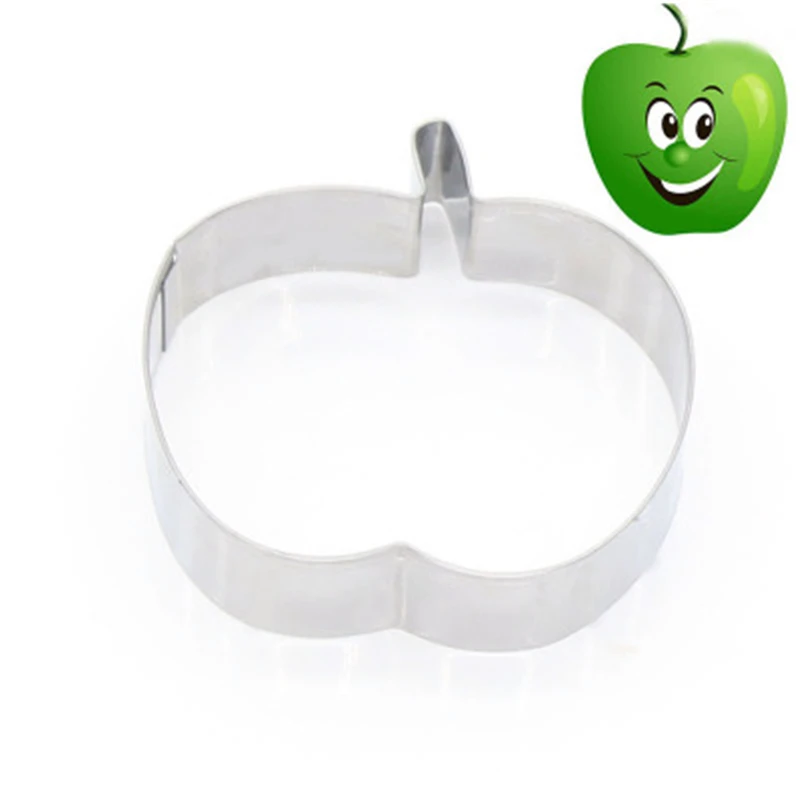 

Stainless Steel Baking Apple Cookies Cutter Mold Cake Decorating Biscuit Pastry Baking Mould Fruit Shape Cookie Printing Knife