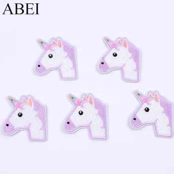 

5pcs/lot Quality Iron On Unicorn Patch Embroidery Cartoon Animal Stickers Handmade Sewing Badge Accessories DIY Jeans Appliques