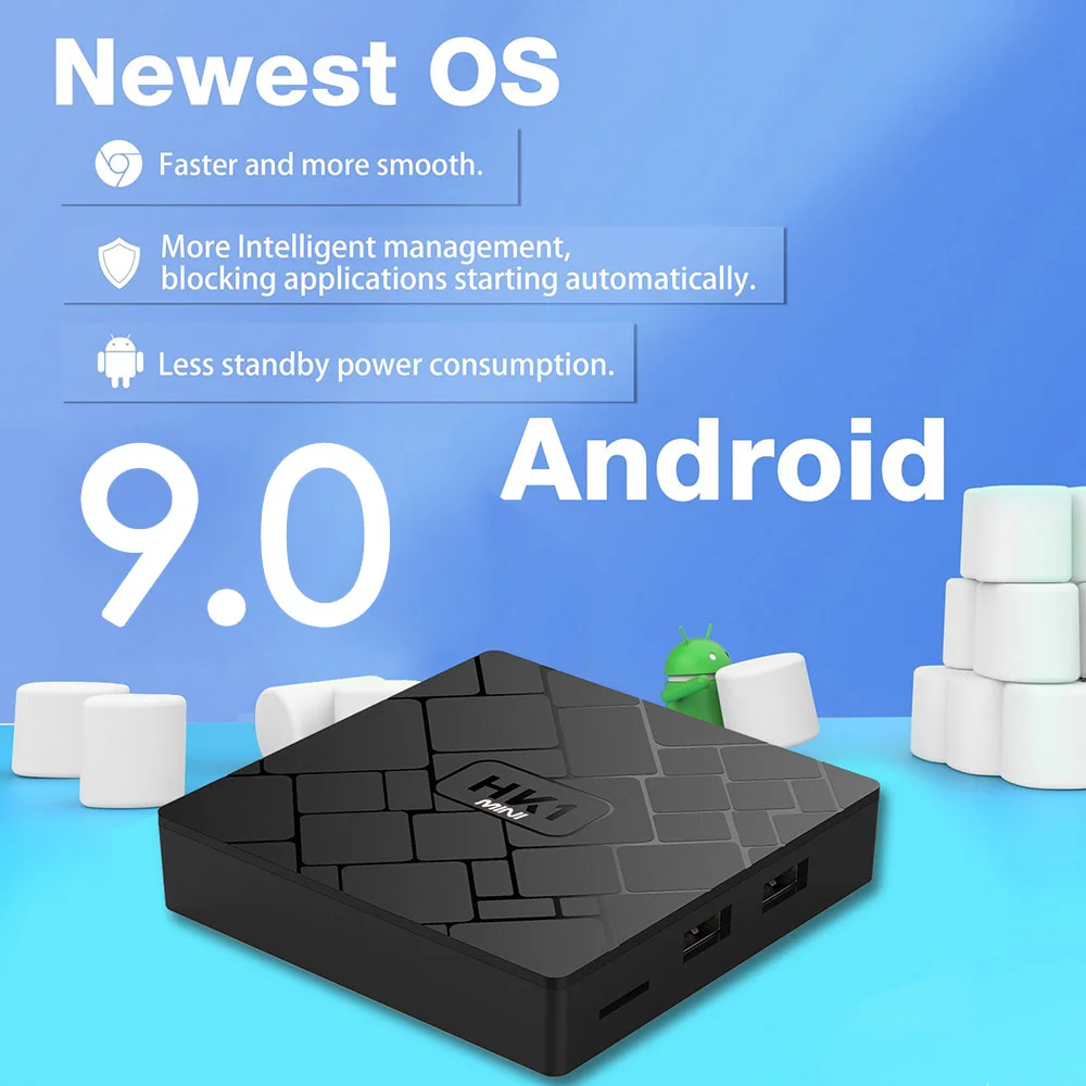 Android 9,0 Smart TV Box RK3229 Quad Core 2GB 16GB HK1 mini 2,4 GHz Wifi H.265 4K HD Google Player shop Set-Top-Box media player Android 9,0 Smart TV Box RK3229 Quad Core 2GB 16GB HK1 mini 2,4 GHz Wifi H.265 4K HD Google Player shop Set-Top-Box media player