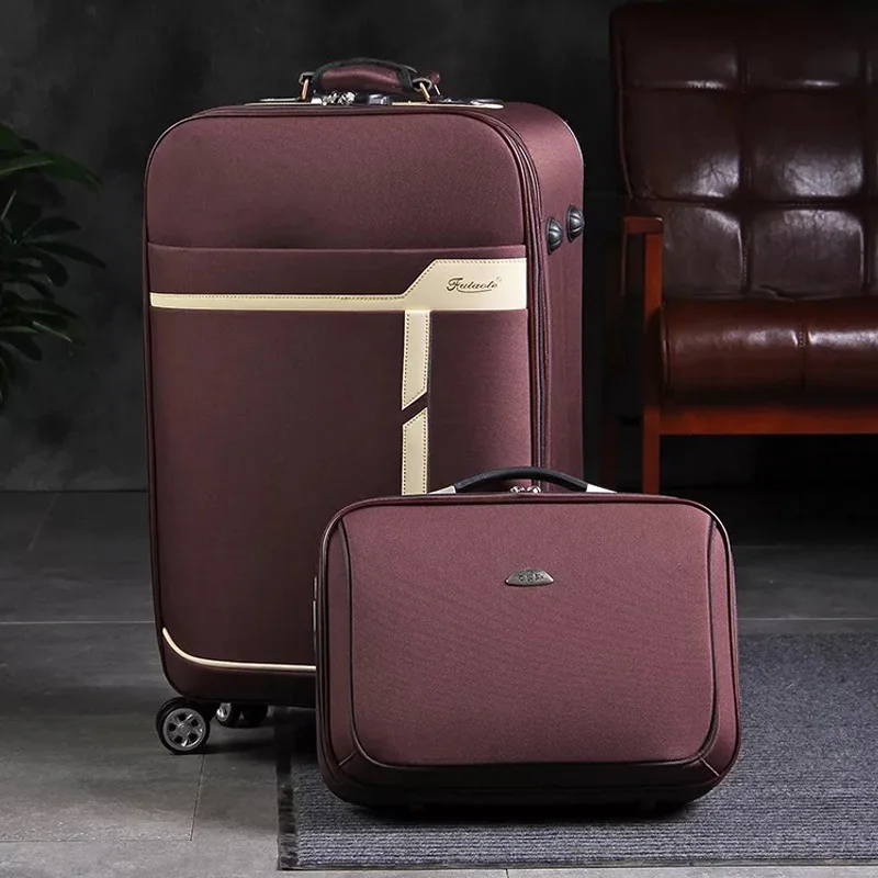 

2018 New 20"24"Inch Men&Women Travel Luggage set Trolley suitcase Brand Boarding bag Rolling luggage bag On Wheels With handbag