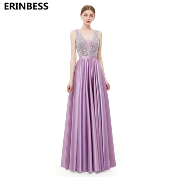 Vestido De Festa Longo Evening Dresses Long Dress Lavender Satin With Bead V-neck Evening Dress 2020 Vestidos Robe De Soiree
Vestido De Festa Longo Evening Dresses Long Dress Lavender Satin With Bead V-neck Evening Dress 2020 Vestidos Robe De Soiree