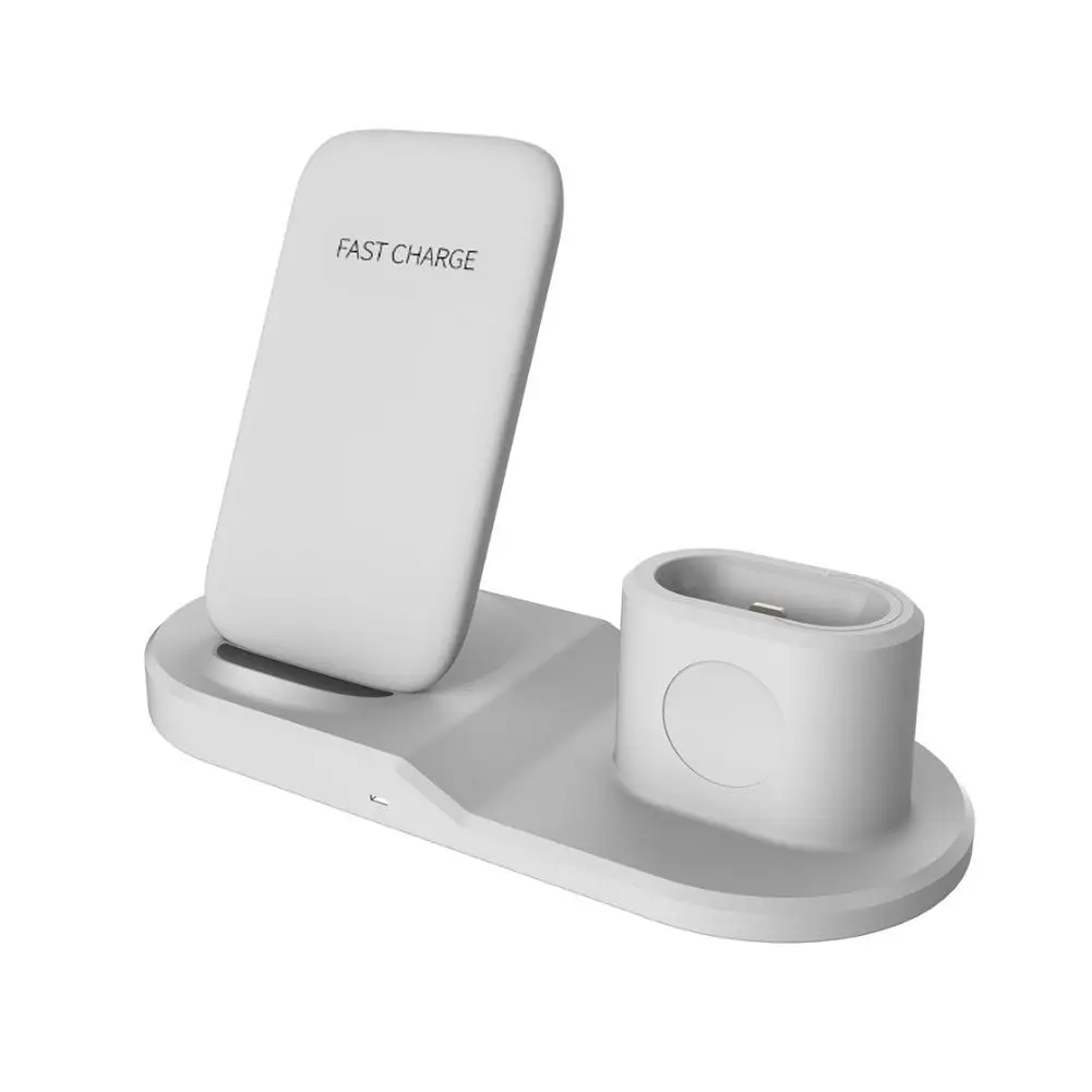 Беспроводное зарядное устройство 3 в 1 беспроводная Подставка для зарядки для Apple Watch iPhone airpods - Тип штекера: Universal