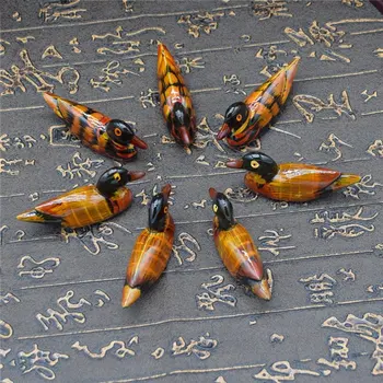 

Mandarin duck ornaments resin small animal chopsticks rack wood duck simulation indoor aquarium role statue Decoration
